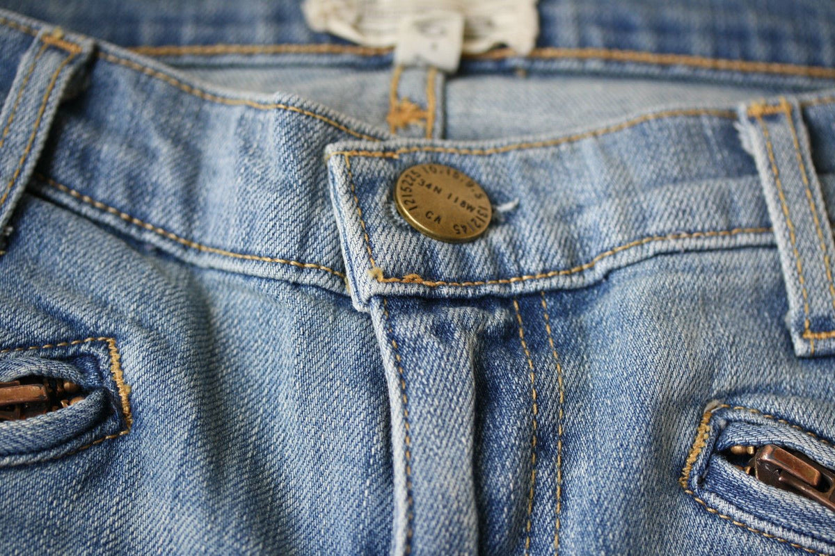 CURRENT ELLIOTT THE SILVERLAKE ZIP BLUE JEANS W27 UK 8/10