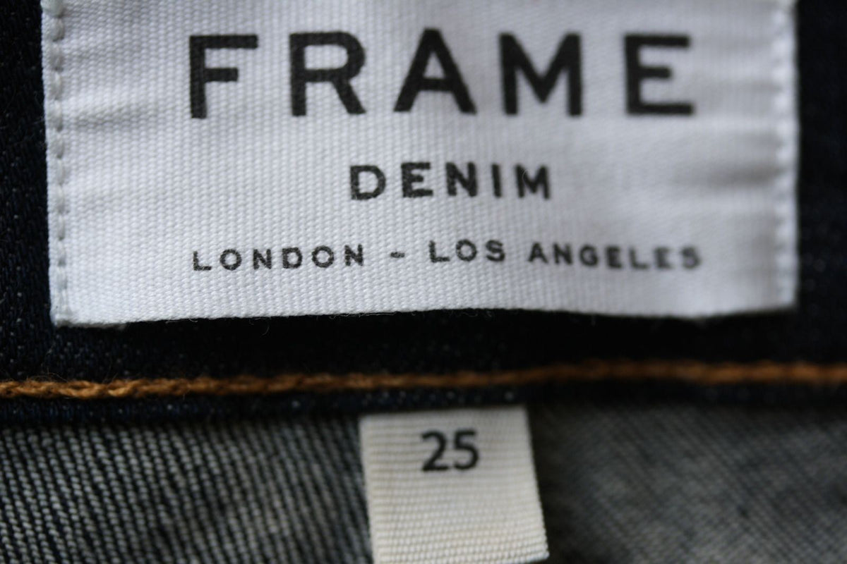 FRAME DENIM LE SKINNY DE JEANNE DISTRESSED JEANS IN LOS FELIZ W25 UK 6/8