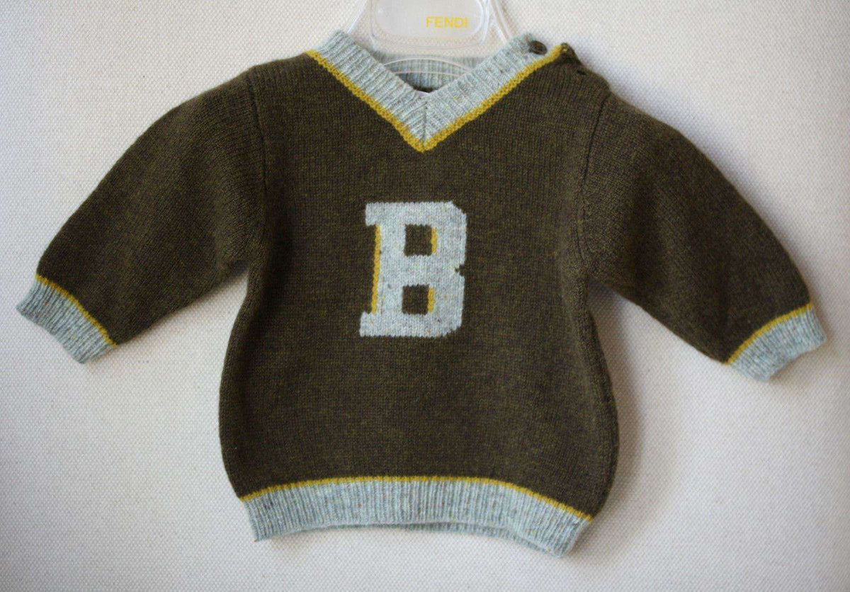 BONPOINT BABY B KHAKI SWEATER 6 MONTHS