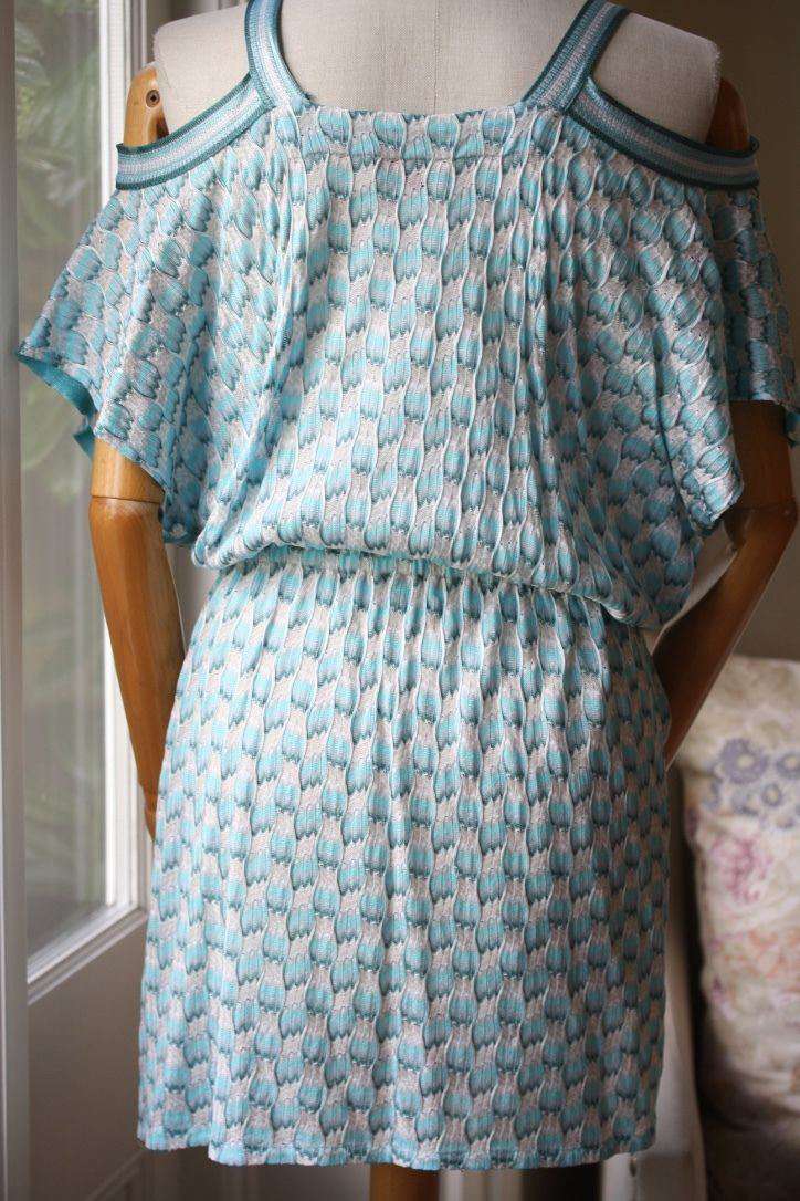 MISSONI MARE CUT OUT KAFTAN COVERUP DRESS IT 42 UK 10
