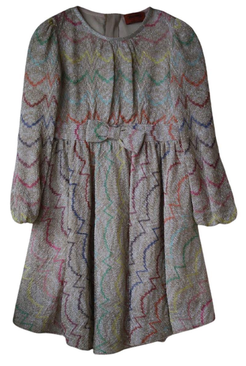 MISSONI GIRLS GOLD KNIT DRESS 4 YEARS