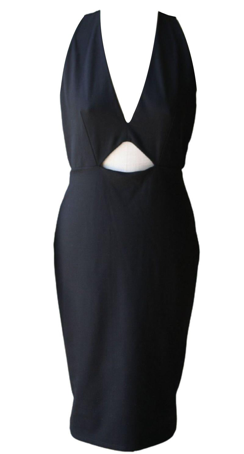 MASON BY MICHELLE MASON PLUNGE CUT OUT DRESS MEDIUM