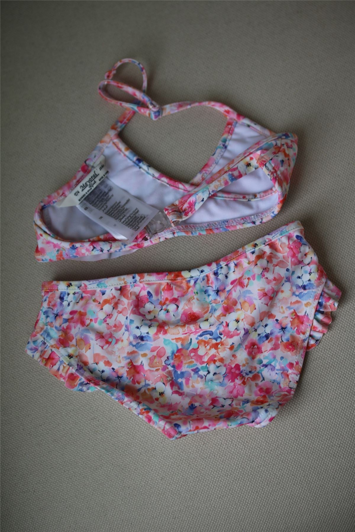 MAYORAL GIRLS PINK FLORAL BIKINI 4 YEARS