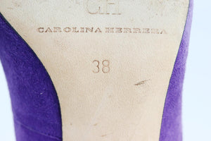 CAROLINA HERRERA SUEDE PUMPS EU 38 UK 5 US 8