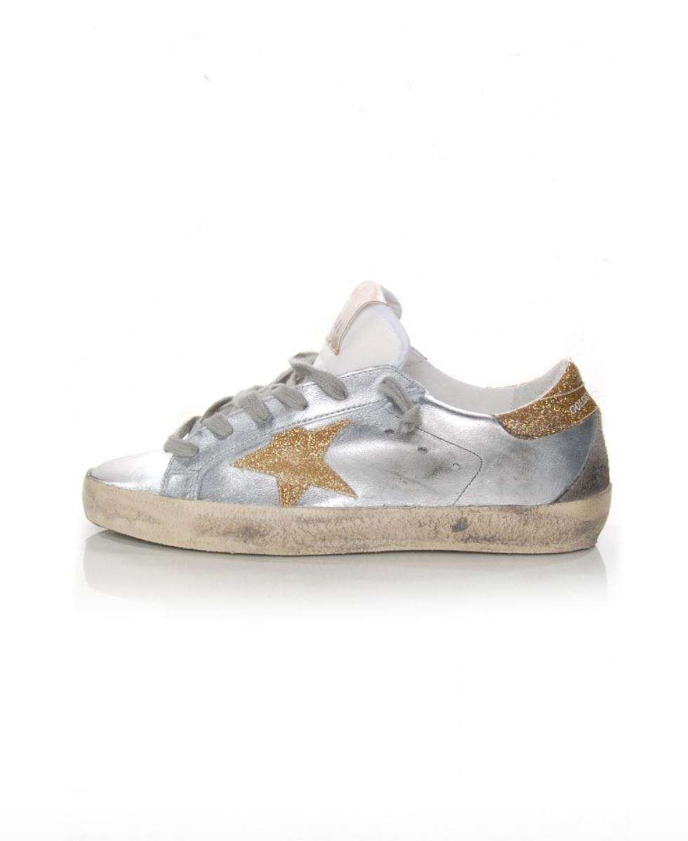 GOLDEN GOOSE DELUXE BRAND SUPERSTAR DISTRESSED LEATHER SNEAKERS EU 38 UK 5 US 8