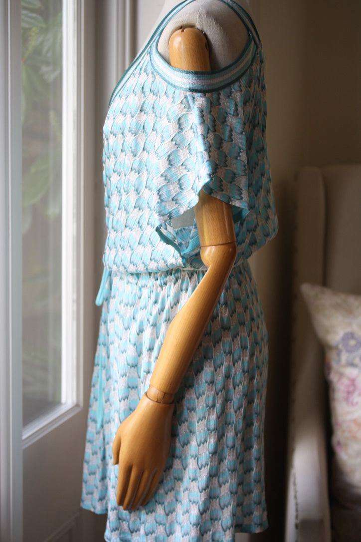 MISSONI MARE CUT OUT KAFTAN COVERUP DRESS IT 42 UK 10
